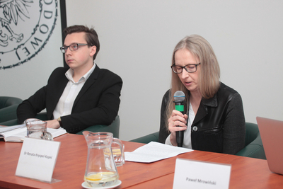 Karol Chwastek i dr Renata Knyspel-Kopeć. Fot. Piotr Życieński (IPN)