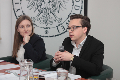 Konferencja naukowa „Księża dla władzy groźni. Duchowni współpracujący z opozycją (1976–1989)”, cz. II – Warszawa, 17 kwietnia 2019. Fot. Piotr Życieński (IPN)