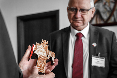 Prezes Federacji Organizacji Polskich w Nowej Południowej Walii Adam Gajkowski z wizytą w IPN – 24 kwietnia 2019