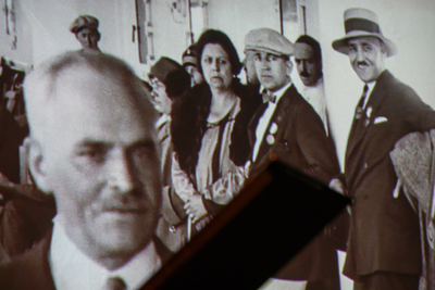 Projekcja filmu dokumentalnego „Z wycieczki Stowarzyszenia Weteranów do Polski” – Wilno, 25 kwietnia 2019. Fot. Sławek Kasper (IPN)