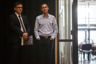 Projekcja filmu dokumentalnego „Z wycieczki Stowarzyszenia Weteranów do Polski” – Wilno, 25 kwietnia 2019. Fot. Sławek Kasper (IPN)