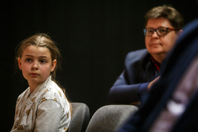 Projekcja filmu dokumentalnego „Z wycieczki Stowarzyszenia Weteranów do Polski” – Wilno, 25 kwietnia 2019. Fot. Sławek Kasper (IPN)