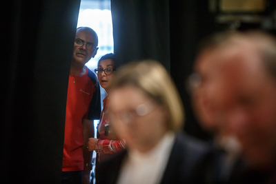 Projekcja filmu dokumentalnego „Z wycieczki Stowarzyszenia Weteranów do Polski” – Wilno, 25 kwietnia 2019. Fot. Sławek Kasper (IPN)