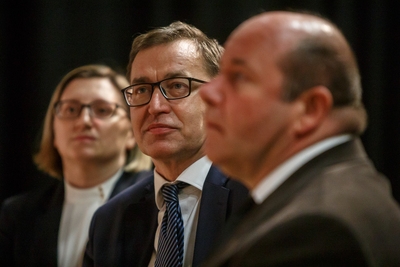 Projekcja filmu dokumentalnego „Z wycieczki Stowarzyszenia Weteranów do Polski” – Wilno, 25 kwietnia 2019. Fot. Sławek Kasper (IPN)