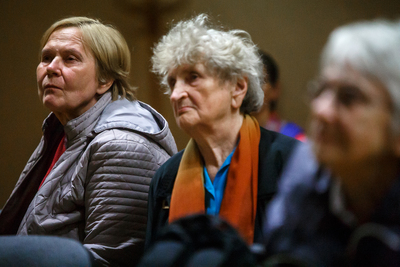 Projekcja filmu dokumentalnego „Z wycieczki Stowarzyszenia Weteranów do Polski” – Wilno, 25 kwietnia 2019. Fot. Sławek Kasper (IPN)