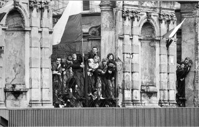 Demonstracja NSZZ „Solidarność” 3 maja 1982 (fot. Archiwum IPN)