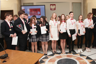 Turniej oksfordzkich debat historycznych dla młodzieży polonijnej i polskiej mieszkającej poza granicami kraju – Warszawa, 27–28 kwietnia 2019. Fot. Piotr Życieński (IPN)