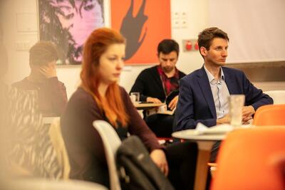 Prezentacja książki Miloša Doležala „Jakby nam już dzisiaj przyszło umrzeć. Dramat życia, kapłaństwa i męczeńskiej śmierci czyhoskiego proboszcza ks. Josefa Toufara” – Warszawa, 7 maja 2019. Fot. Rafał Latoszek