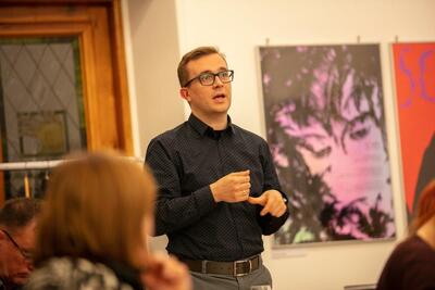 Prezentacja książki Miloša Doležala „Jakby nam już dzisiaj przyszło umrzeć. Dramat życia, kapłaństwa i męczeńskiej śmierci czyhoskiego proboszcza ks. Josefa Toufara” – Warszawa, 7 maja 2019. Fot. Rafał Latoszek