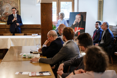 Ogólnopolska konferencja naukowa „Krąg współpracowników prymasa Stefana Wyszyńskiego” – Warszawa-Choszczówka, 8–9 maja 2019. Fot. Sławek Kasper (IPN)