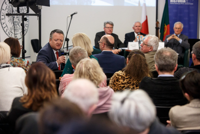 Prezentacja książki Adama Grzybowskiego i Jacka Tebinki „Na wolność przez Lizbonę...” – Warszawa, 9 maja 2019. Fot. Sławek Kasper (IPN)