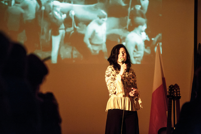 Koncert muzyki portugalskiej MEU FADO. Śpiewa Kinga Rataj. Fot. Sławek Kasper (IPN)