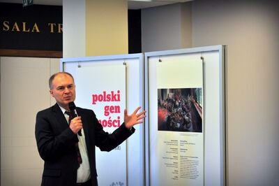 Otwarcie wystawy „Polski gen wolności. 150 lat walk o niepodległość (1768–1918)” w Akademii Sztuki Wojennej – 15 maja 2019. Fot. Paweł Czerniszewski (IPN)