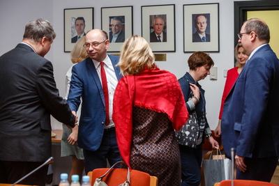 Delegacja czeskich parlamentarzystów w Instytucie Pamięci Narodowej – 22 maja 2019. Fot. Sławek Kasper (IPN)