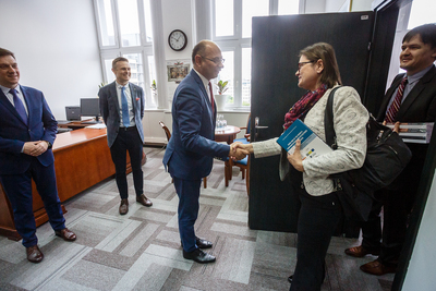 Wizyta przedstawicieli Platformy Europejskiej Pamięci i Sumienia w IPN – 22 maja 2019. Fot. Sławek Kasper (IPN)