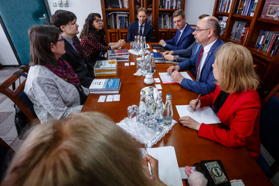 Wizyta przedstawicieli Platformy Europejskiej Pamięci i Sumienia w IPN – 22 maja 2019. Fot. Sławek Kasper (IPN)