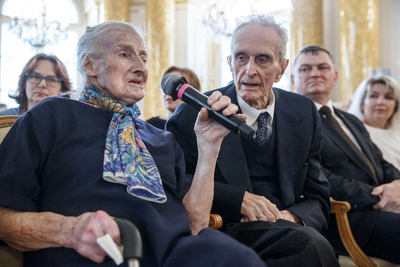 Wanda Półtawska uhonorowana Nagrodą „Kustosz Pamięci Narodowej” – 28 maja 2019. Fot. Sławek Kasper (IPN)