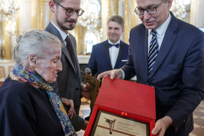 Nagroda „Kustosz Pamięci Narodowej” dla Wandy Półtawskiej – 28 maja 2019. Fot. Sławek Kasper (IPN)