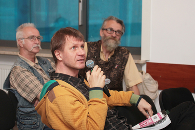 Wykład Franciszka Grabowskiego „Orły na wygnaniu. Losy polskich lotników po II wojnie światowej”. Fot. Piotr Życienski (IPN)