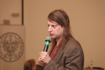 Wykład Franciszka Grabowskiego „Orły na wygnaniu. Losy polskich lotników po II wojnie światowej”. Fot. Piotr Życienski (IPN)