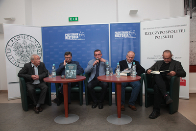 Dyskusja wokół nowego wydania książki Krystyny Kersten „Narodziny systemu władzy. Polska 1943–1948” – Warszawa, 29 maja 2019. Fot. Piotr Życieński (IPN)