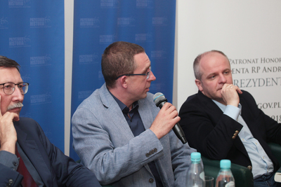 Dyskusja wokół nowego wydania książki Krystyny Kersten „Narodziny systemu władzy. Polska 1943–1948” – Warszawa, 29 maja 2019. Fot. Piotr Życieński (IPN)