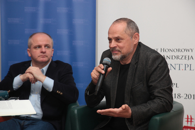 Dr hab. Paweł Kowal i prof. Rafał Wnuk. Fot. Piotr Życieński (IPN)