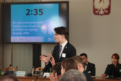 Finał IV Turnieju Debat Historycznych IPN – Warszawa, 30 maja 2019. Fot. Piotr Życieński (IPN)
