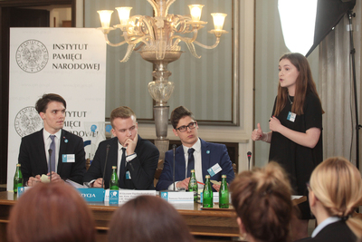 Finał IV Turnieju Debat Historycznych IPN – Warszawa, 30 maja 2019. Fot. Piotr Życieński (IPN)