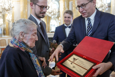 Uroczystość wręczenia Nagrody „Kustosz Pamięci Narodowej” 2019. Fot. Sławek Kasper (IPN)