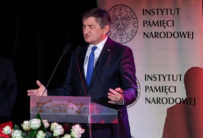 Marszałek Sejmu Marek Kuchciński. Obchody 30. rocznicy wolnych wyborów do Senatu Rzeczypospolitej Polskiej – 3–5 czerwca 2019. Fot. Marcin Jurkiewicz (IPN)