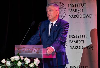 Marszałek Senatu Stanisław Karczewski. Obchody 30. rocznicy wolnych wyborów do Senatu Rzeczypospolitej Polskiej – 3–5 czerwca 2019. Fot. Marcin Jurkiewicz (IPN)