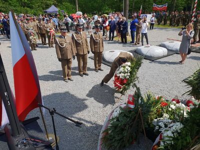 Uroczystości upamiętniające żołnierzy z oddziału NSZ kpt. Henryka Flamego ps. „Bartek” – Stary Grodków, 5 czerwca 2019. Fot. Sławek Kasper (IPN)