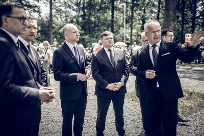 Uroczystości upamiętniające żołnierzy z oddziału NSZ kpt. Henryka Flamego ps. „Bartek” – Stary Grodków, 5 czerwca 2019. Fot. Sławek Kasper (IPN)