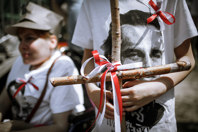 Uroczystości upamiętniające żołnierzy z oddziału NSZ kpt. Henryka Flamego ps. „Bartek” – Stary Grodków, 5 czerwca 2019. Fot. Sławek Kasper (IPN)