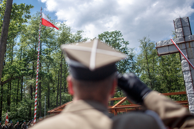 Uroczystości upamiętniające żołnierzy z oddziału NSZ kpt. Henryka Flamego ps. „Bartek” – Stary Grodków, 5 czerwca 2019. Fot. Sławek Kasper (IPN)