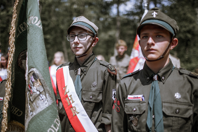 Uroczystości upamiętniające żołnierzy z oddziału NSZ kpt. Henryka Flamego ps. „Bartek” – Stary Grodków, 5 czerwca 2019. Fot. Sławek Kasper (IPN)