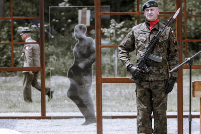 Uroczystości upamiętniające żołnierzy z oddziału NSZ kpt. Henryka Flamego ps. „Bartek” – Stary Grodków, 5 czerwca 2019. Fot. Sławek Kasper (IPN)