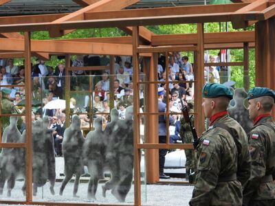 Uroczystości upamiętniające żołnierzy z oddziału NSZ kpt. Henryka Flamego ps. „Bartek” – Stary Grodków, 5 czerwca 2019. Fot. Mateusz Niegowski (IPN)