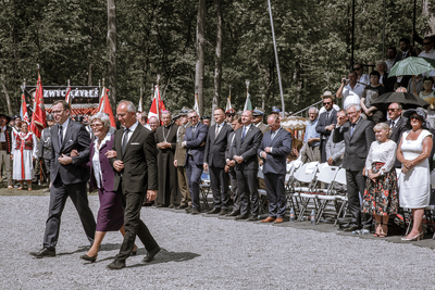 Uroczystości upamiętniające żołnierzy z oddziału NSZ kpt. Henryka Flamego ps. „Bartek” – Stary Grodków, 5 czerwca 2019. Fot. Sławek Kasper (IPN)