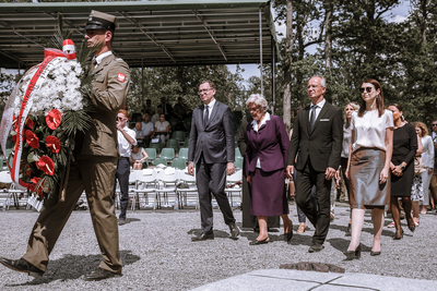 Uroczystości upamiętniające żołnierzy z oddziału NSZ kpt. Henryka Flamego ps. „Bartek” – Stary Grodków, 5 czerwca 2019. Fot. Sławek Kasper (IPN)