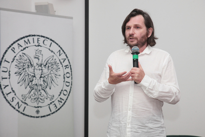 Dyskusja wokół filmu Arkadiusza Gołębiewskiego „Duchem ciosany” – Warszawa, 6 czerwca 2019. Fot. Piotr Życieński (IPN)