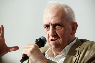 Prof. Andrzej Friszke. Promocja książki Jana Olaszka „Podziemne dziennikarstwo...” – Warszawa, 12 czerwca 2019. Fot. Sławek Kasper (IPN)