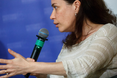 Dr Joanna Wawrzyniak. Promocja książki Jana Olaszka „Podziemne dziennikarstwo...” – Warszawa, 12 czerwca 2019. Fot. Sławek Kasper (IPN)