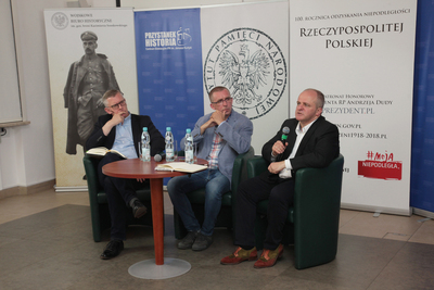 Dyskusja wokół książki Pawła Kowala „Testament Prometeusza. Źródła polityki wschodniej III Rzeczypospolitej” – Warszawa, 19 czerwca 2019. Fot. Piotr Życieński (IPN)