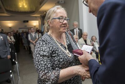 Uroczystość wręczenia Krzyży Wolności i Solidarności – Warszawa, 12 czerwca 2019. Fot. Katarzyna Adamów (IPN)