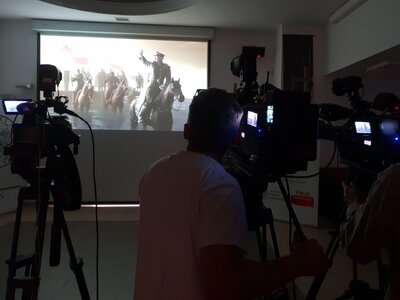 Konferencja prasowa na temat nowej wystawy IPN poświęconej walce Polaków o granice w latach 1918–1921. Fot. Sławek Kasper (IPN)