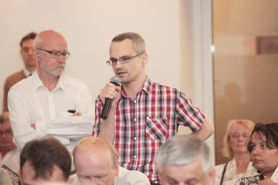 Prezentacja książki Dominika Smyrgały „Dwa kroki przed przyszłością. Marian Chodacki jako wzór współczesnego analityka wywiadu”. Fot. Piotr Życieński (IPN)