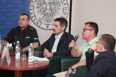 Promocja książki Oleha Razyhrayeva „Policja państwowa w województwie wołyńskim w okresie międzywojennym” – Warszawa, 4 lipca 2019. Fot. Piotr Życieński (IPN)