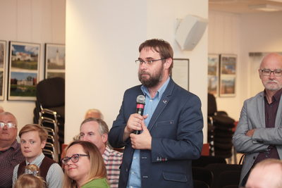 Promocja książki Oleha Razyhrayeva „Policja państwowa w województwie wołyńskim w okresie międzywojennym” – Warszawa, 4 lipca 2019. Fot. Piotr Życieński (IPN)